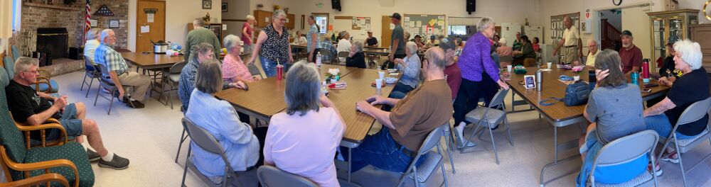 The Timber Valley grouped to hear the Friday speaker