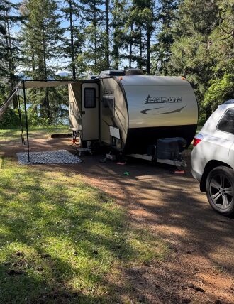 Our campsite at Joseph Stewart County Park