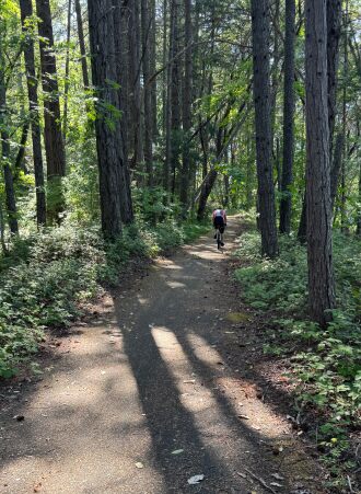 Bike trail around the park