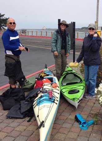 Gwen helping Ray with her kayak