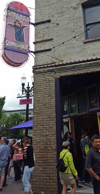 Portland popular donut shop, Voodoo Donuts