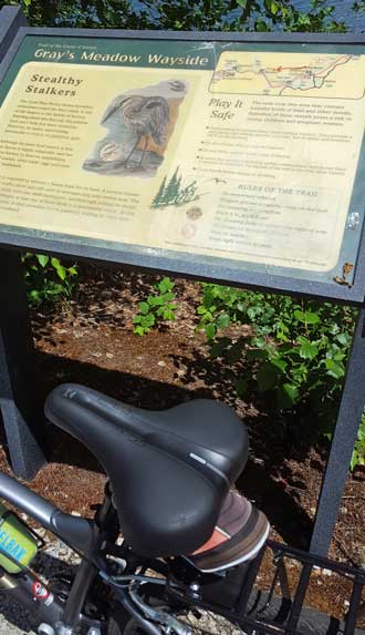 Point of Interest signs along the route