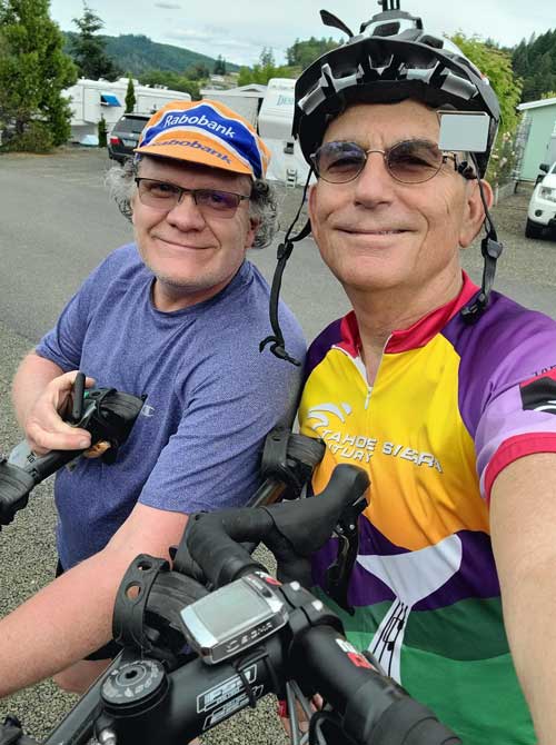 Glen and me, after today's ride