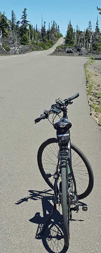 Climbing to McKenzie Pass