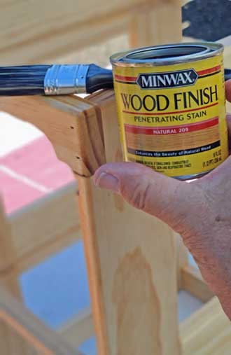 Gwen wanted "natural" stain