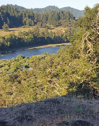 Riding along the North Umpqua River