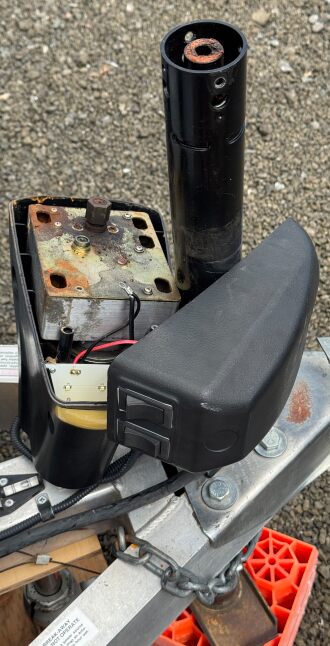 The old Lippert motorized hitch