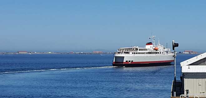 Just a glimps of the Coho Ferry