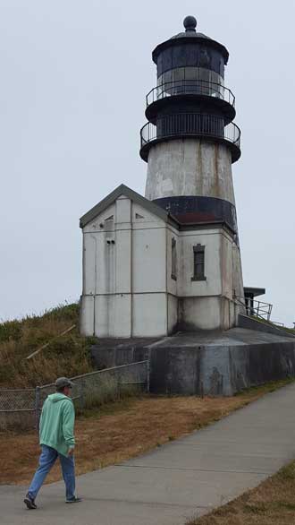 Cape Disappointment Lighthouse overlooking the mouth of the Columbia River