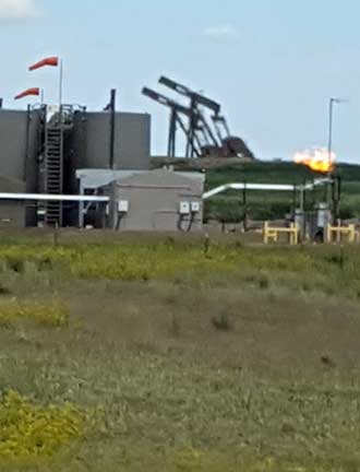 Pumping a storing crude oil