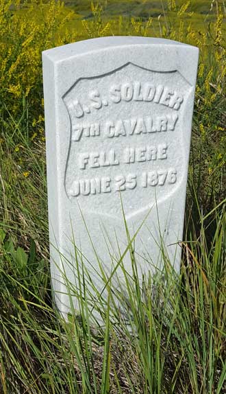 These stone markers were scattered for several miles in this area