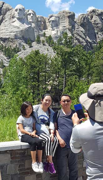 Visiting Mt Rushmore