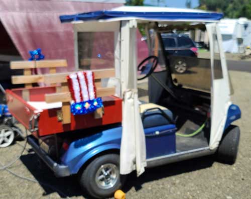 Golf Cart with side curtains