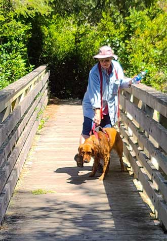 Hiking on an ocean trail