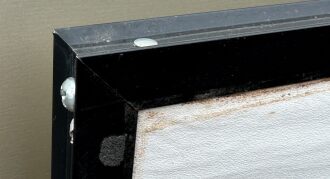 Sharp corners on cabinet doors