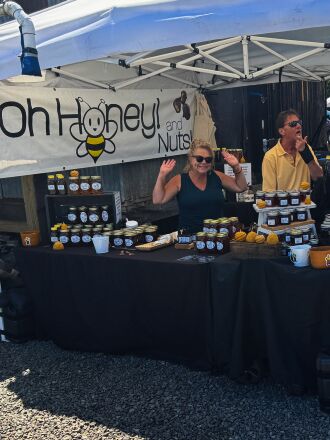 I bought honey at this booth