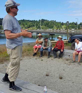 Eric giving an introduction and instructions