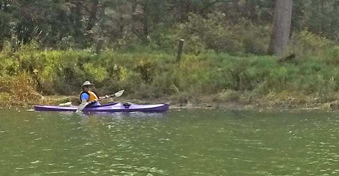 Paddling with friends Gary and Jeanne on the Tillamook River