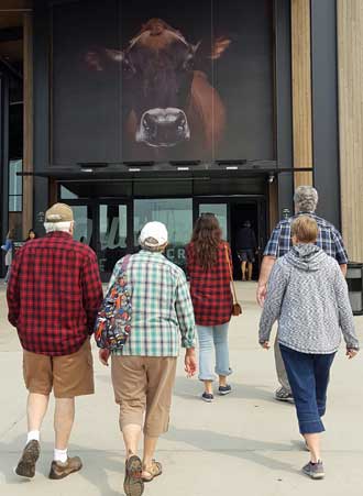 Walking into the Tillamook Cheese Factory