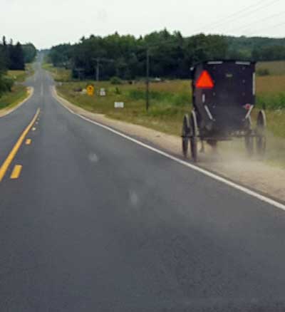 We are in Amish country