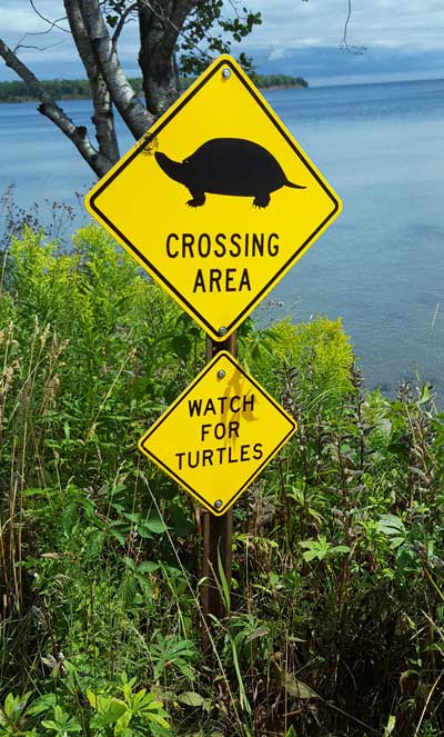 A unique island sign