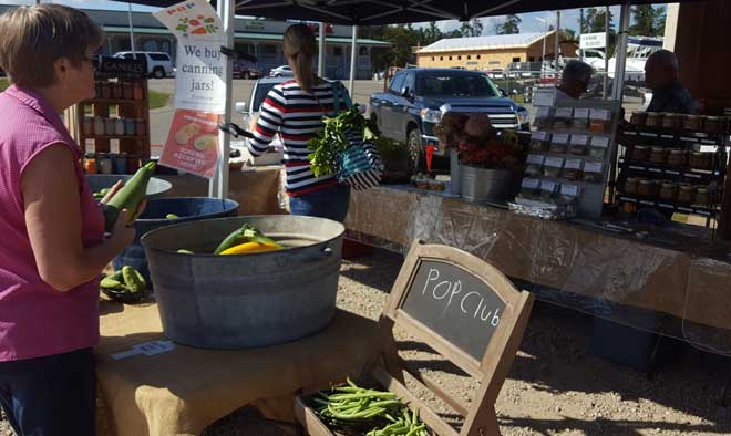 We begin our day with the Farmer's Market