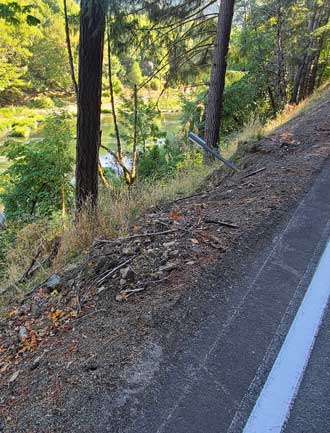 Riding along the Umpqua River