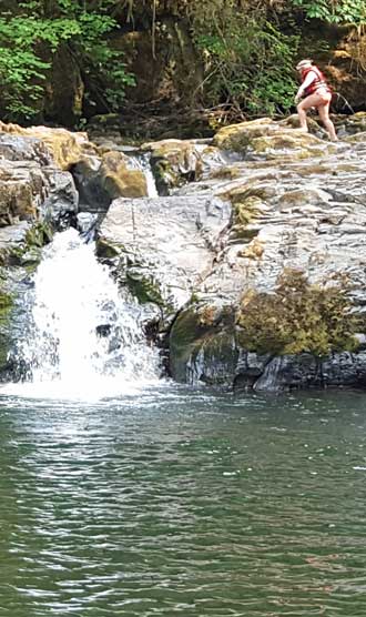 Swimming hole at Cavitt Creek