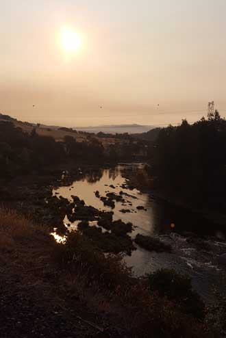 Sunrise over the North Umpqua River