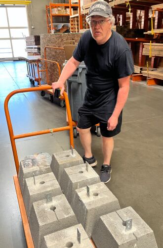 Picking our parts in Home Depot