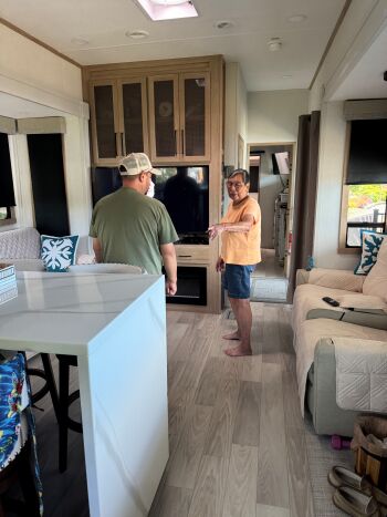 Thelma allowed us to tour her new destination RV