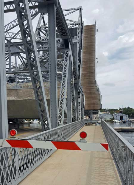 Crossing into Sturgeon Bay, Wisconsin