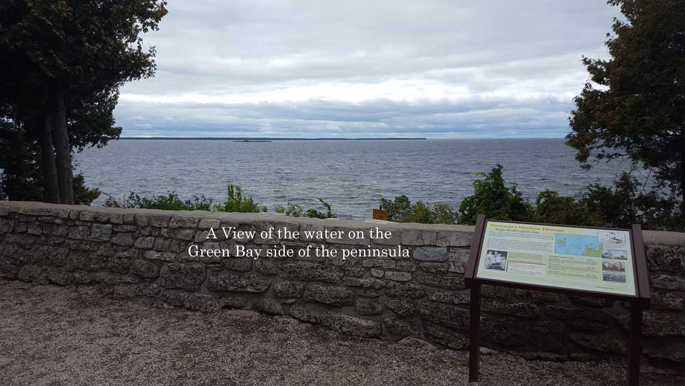 Looking out toward Green Bay