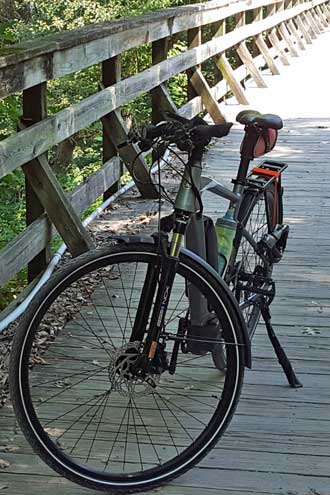 Lots of bridges on the route