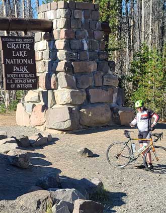 Entering Crater Lake National Park