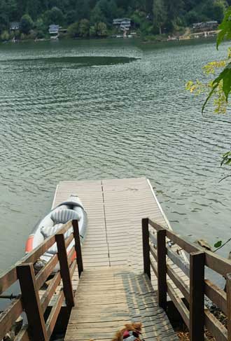 A Loon Lake fishing dock