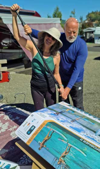 Measuring a paddle