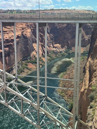 Looking at the Colorado River after the dam