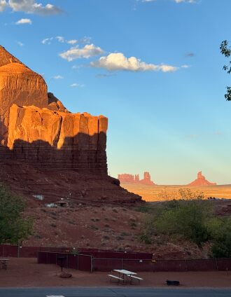 In the evening from our campsite