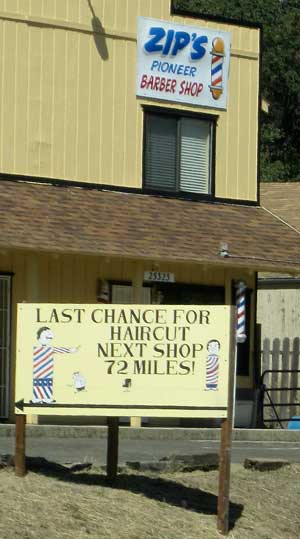 An interesting sign in the Sierra foothills.