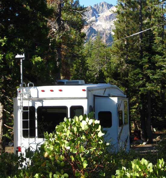 Our campsite at Sardine Lake