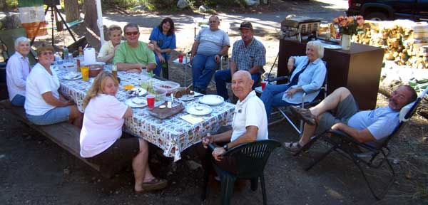 A potluck with the 2011 camphosts of this area.