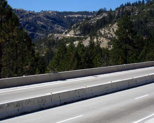 Looking at Donner Summit from the east side