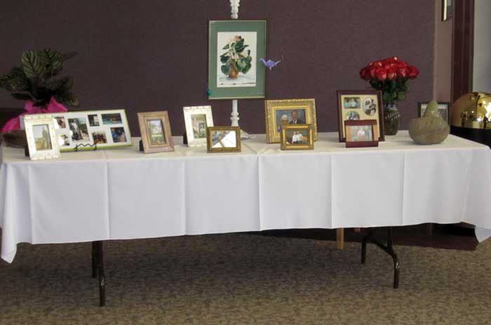 Table of photos