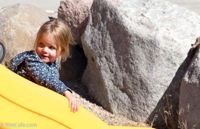 An expert on the slide