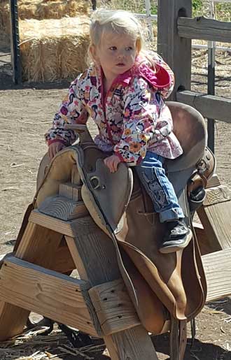 In the saddle