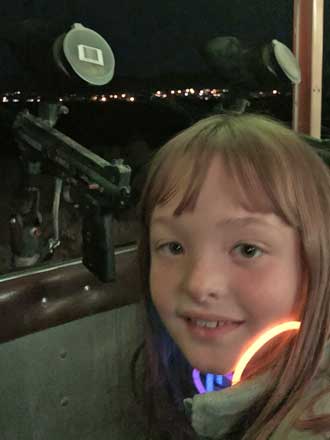 Chloe at Zombie Paintball