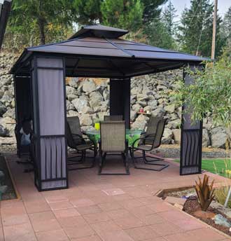 The gazebo project is completed