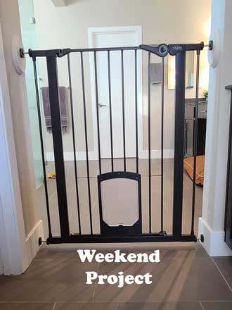 Dog gate, weekend project