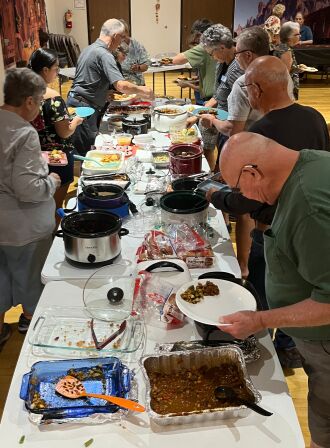 Our first potluck